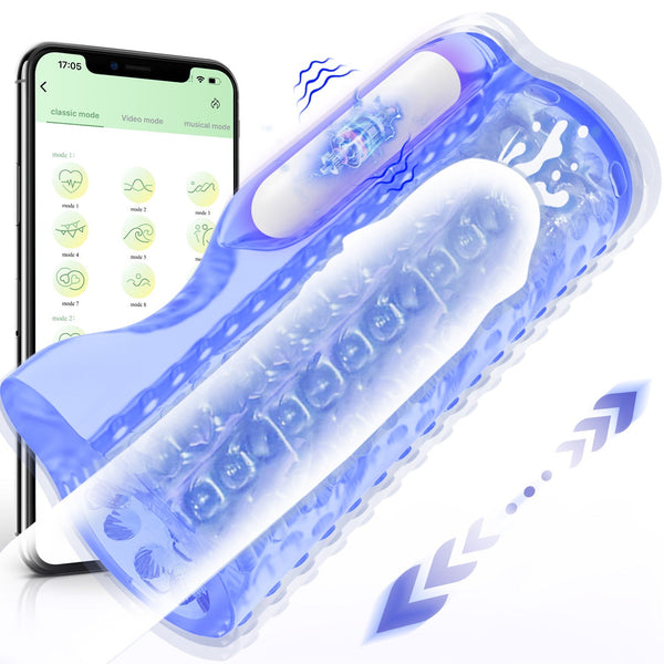 Mara - App-Controlled Vibrating Stroker with 3D Inner Structure