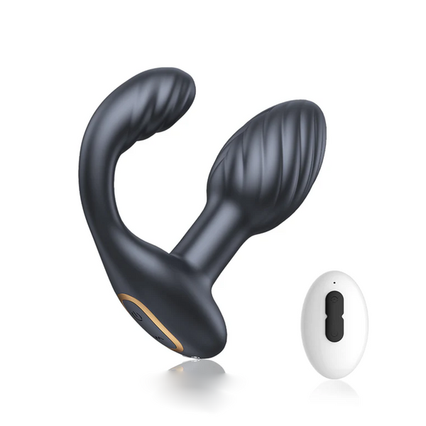 Lachlan - Vibrating Butt Plug with Rotation