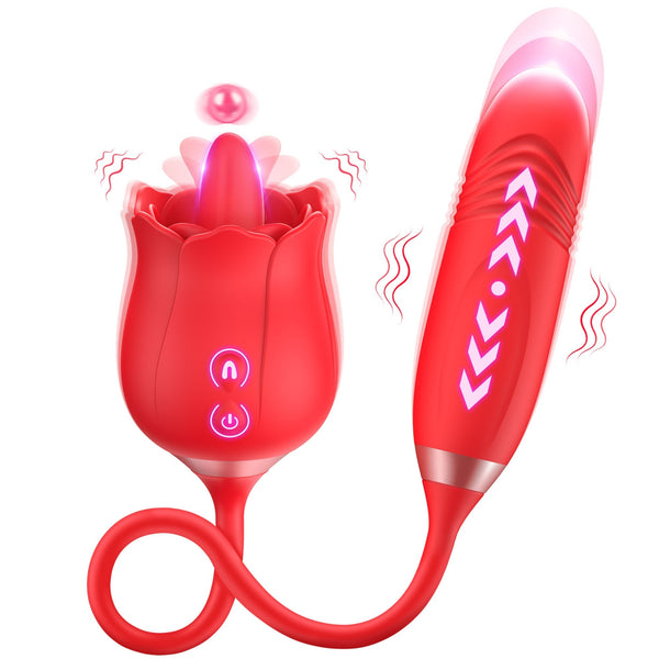 Raya - Rose Vibrator with Rhythmic Thrusting & Licking