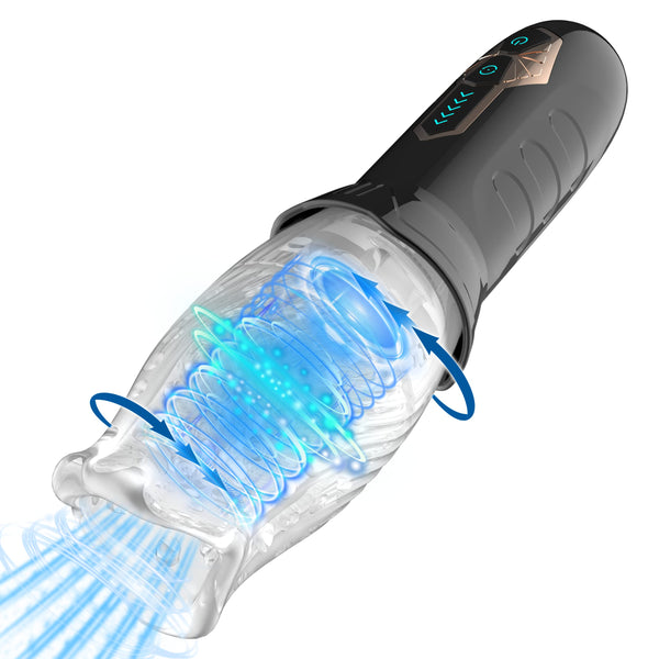 Zachary - Automatic Masturbator with LED Vibrations & Rotation